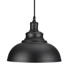 black dome pendant light