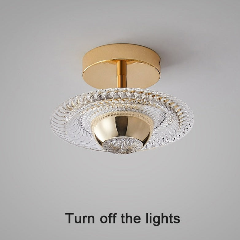 crystal flush mount ceiling light​