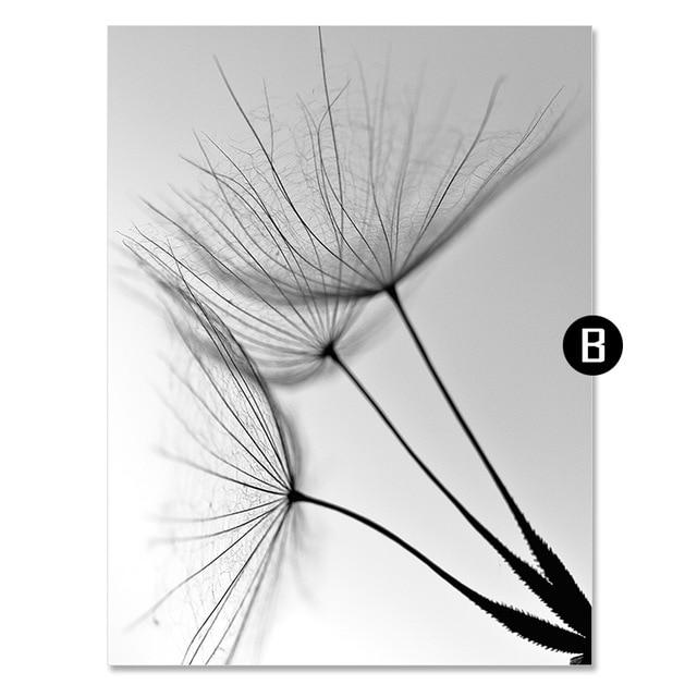 Dandelion Flower Canvas Wall Art - Lala Lamps Store