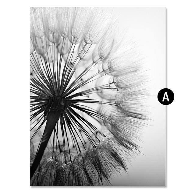 Dandelion Flower Canvas Wall Art - Lala Lamps Store