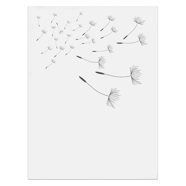 Dandelion Wish Canvas Wall Art - Lala Lamps Store