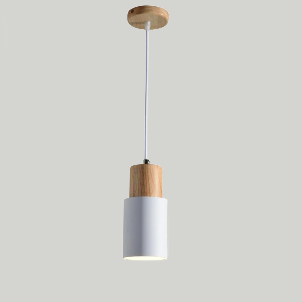 wooden hanging light