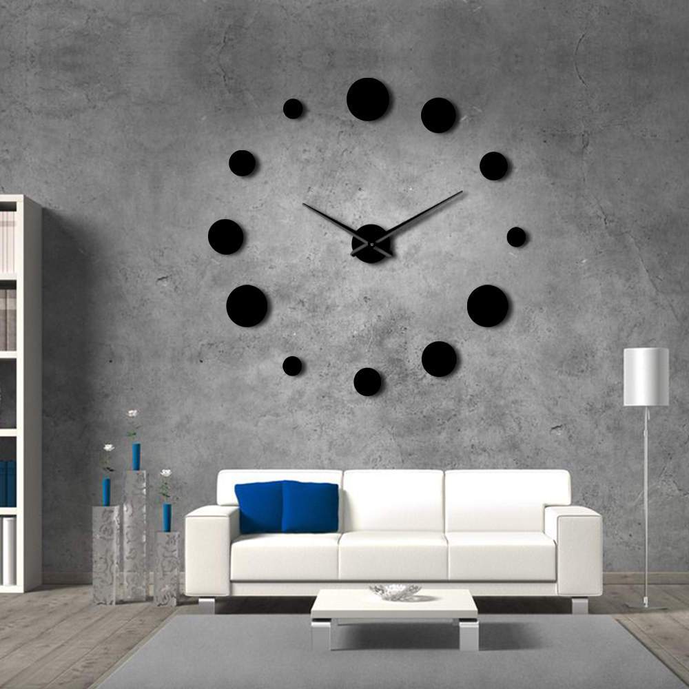 DIY Large Frameless Clock Lala Lamps Store