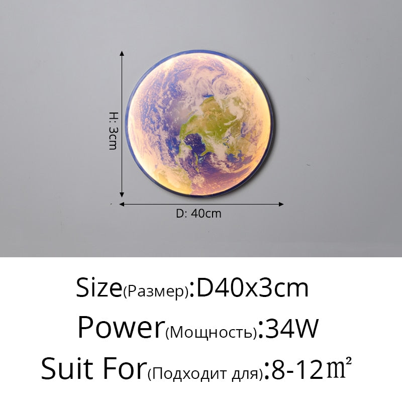 earth wall lamp 15.74 inch