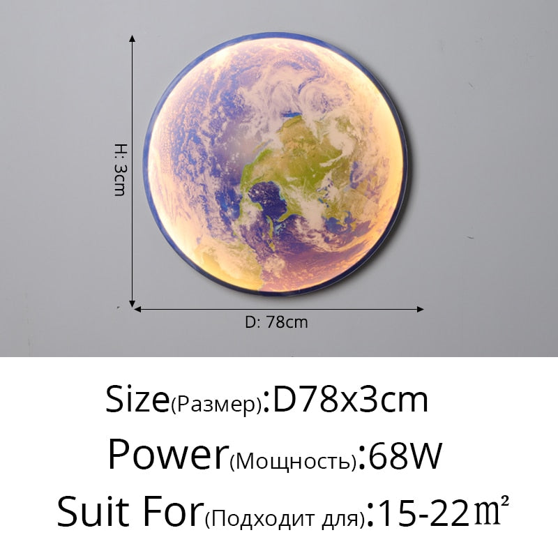 earth wall lamp 30.70 inch