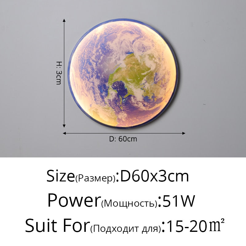 earth wall light 24 inch
