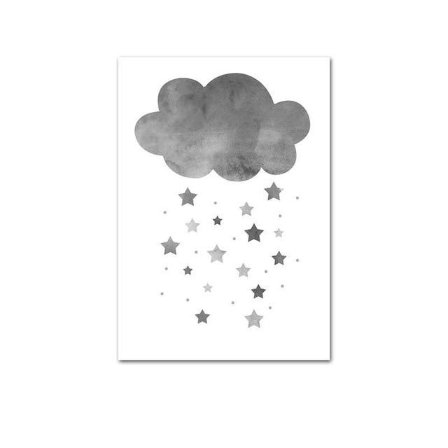 Elephant Cloud Canvas Wall Art - Lala Lamps Store