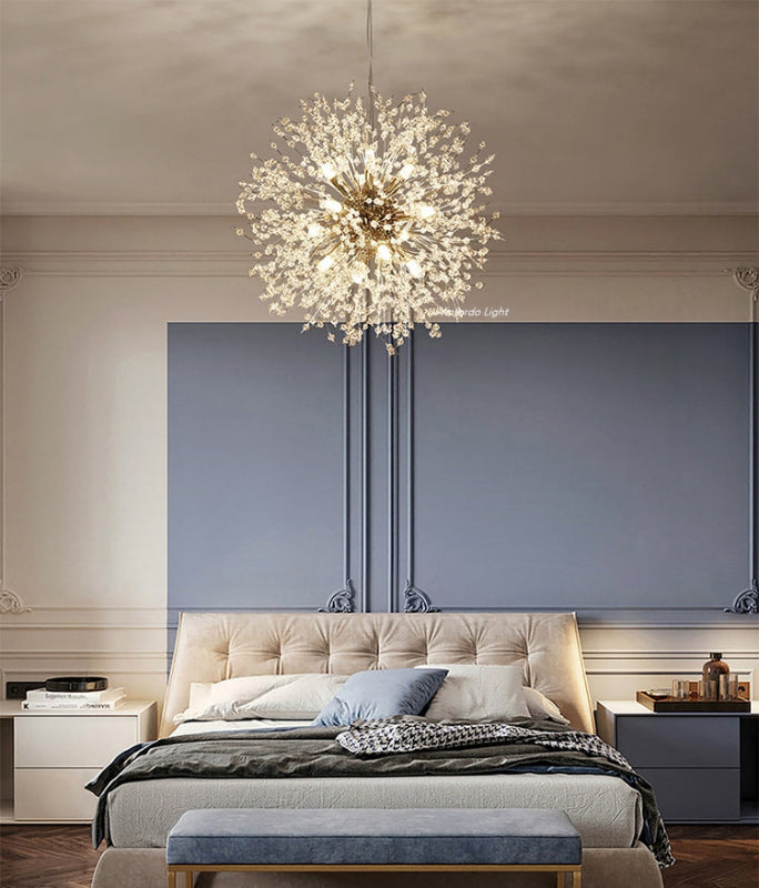 firework chandelier bedroom