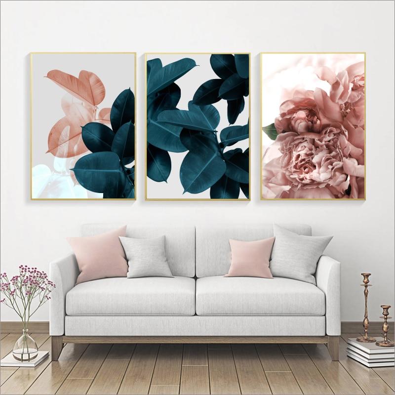 Flower Plants - Modern Abstract Wall Art - Lala Lamps Store