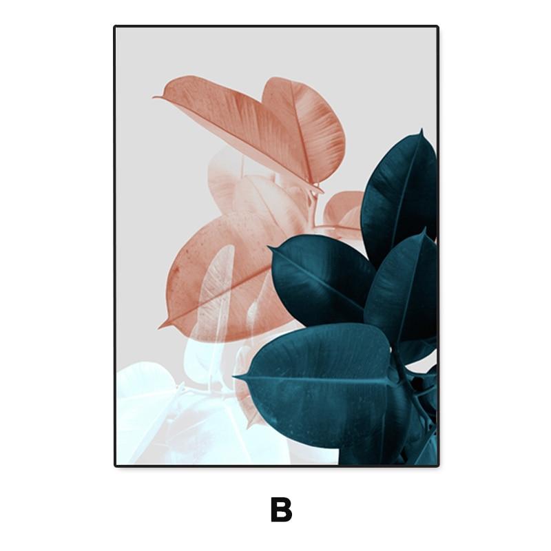 Flower Plants - Modern Abstract Wall Art - Lala Lamps Store