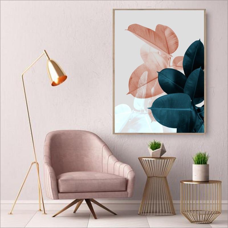 Flower Plants - Modern Abstract Wall Art - Lala Lamps Store