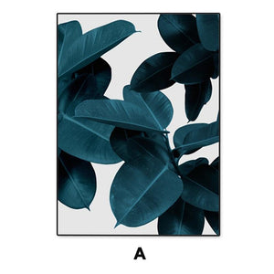 Flower Plants - Modern Abstract Wall Art - Lala Lamps Store