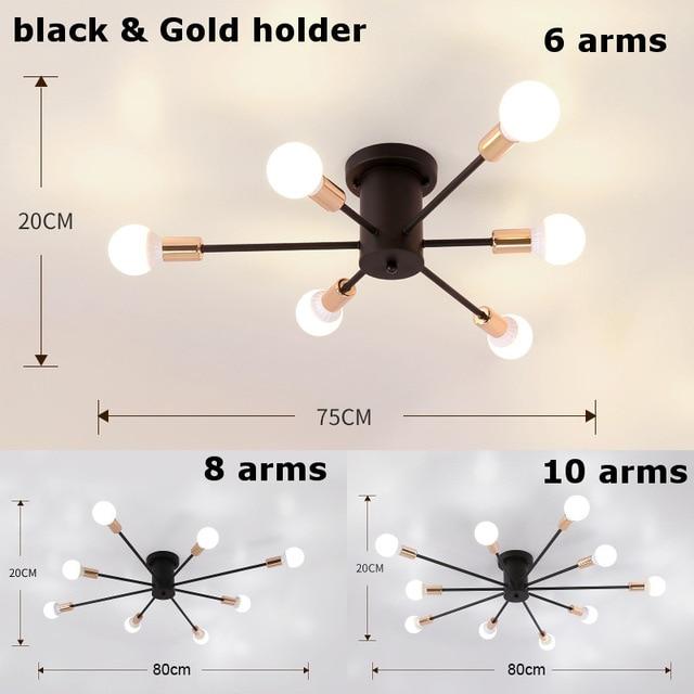 flush mount sputnik light fixture