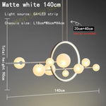 frosted glass bubble chandelier