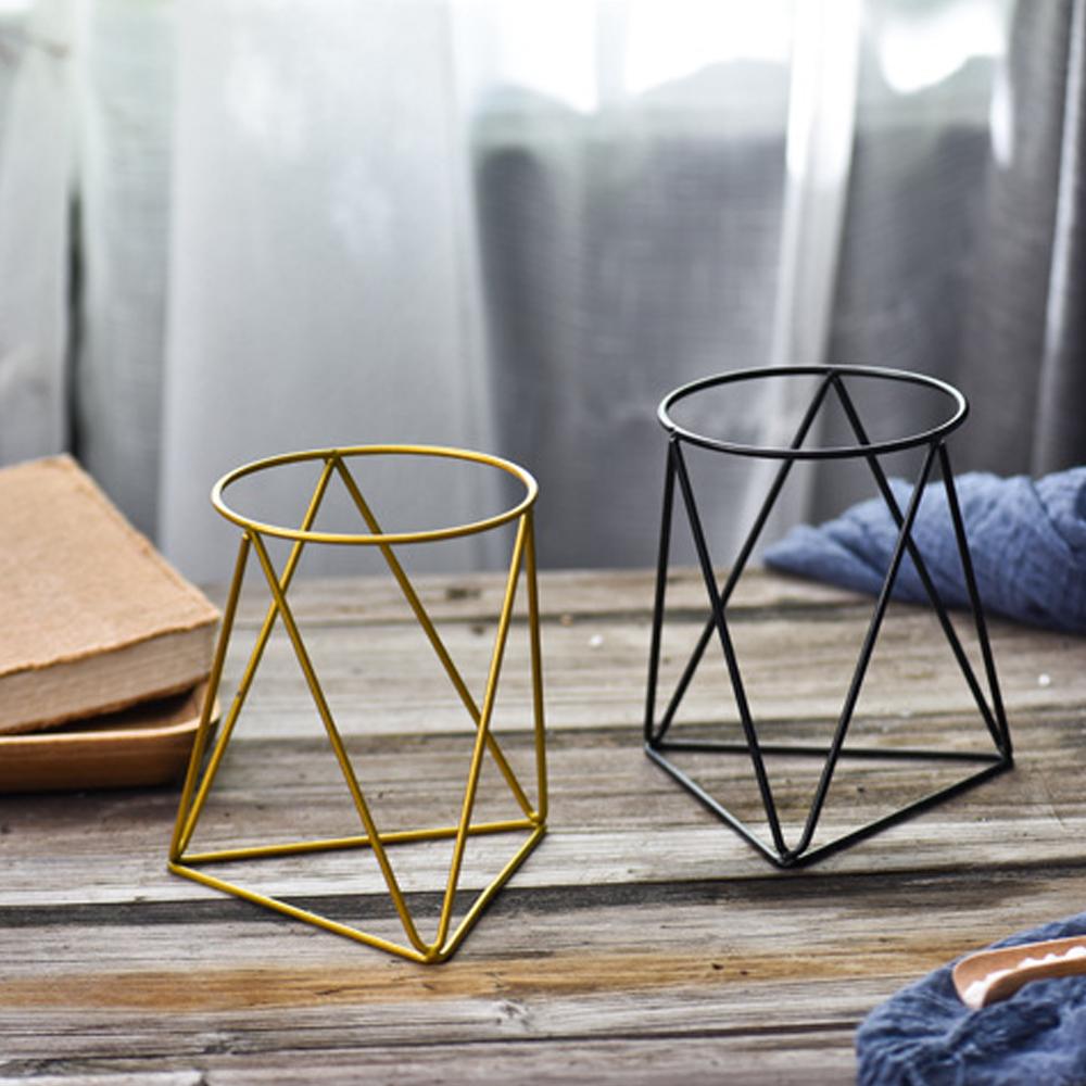 Geometric Ceramic Planter With Stand - Lala Lamps Store