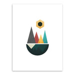 Geometric Multicolored Canvas Walll Art - Lala Lamps Store