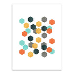 Geometric Multicolored Canvas Walll Art - Lala Lamps Store