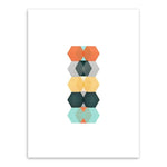 Geometric Multicolored Canvas Walll Art - Lala Lamps Store