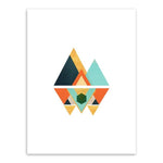 Geometric Multicolored Canvas Walll Art - Lala Lamps Store