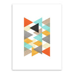 Geometric Multicolored Canvas Walll Art - Lala Lamps Store