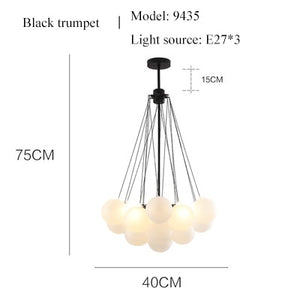 glass bubble chandelier light