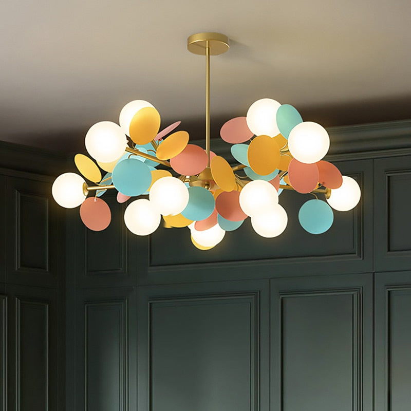 glass globe sputnik chandelier