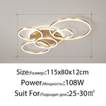 neo gold led ring ceiling light