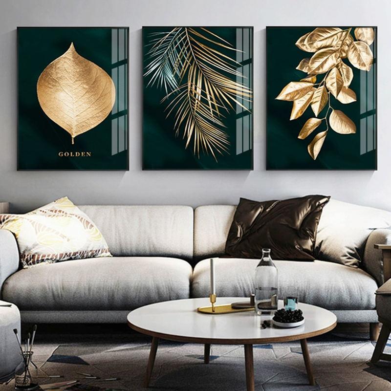 wall art gold leaf