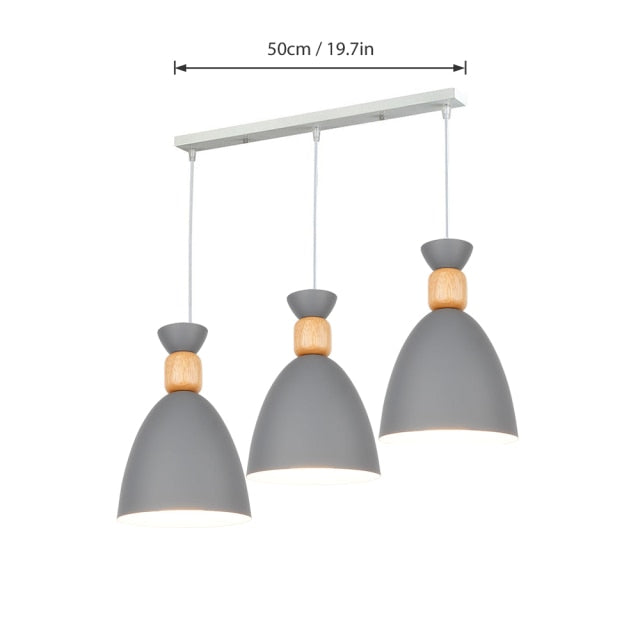 gray 3 light pendant dining room light
