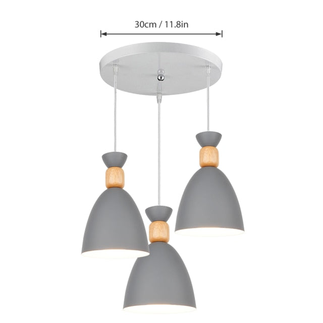 gray round pendant dining room ligh