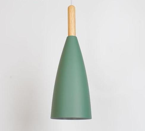 green cone pendant lights fixture