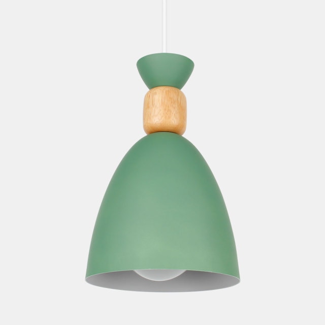 green pendant dining room light