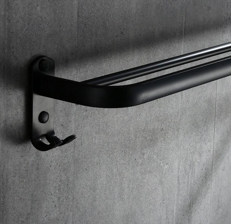 Griella - Black Matte Towel Rack Lala Lamps Store