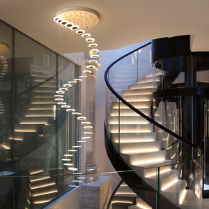Hanging Ring Chandelier for Staircase Lighting Homei