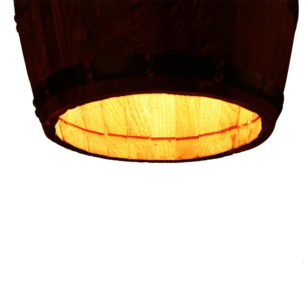 wood pendant light