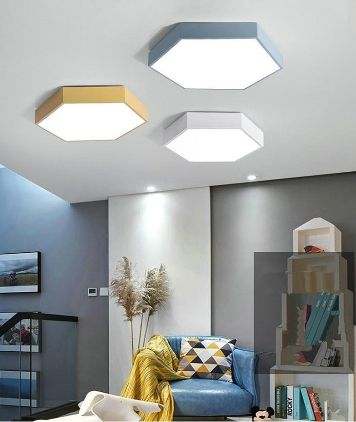 hexagon ceiling light