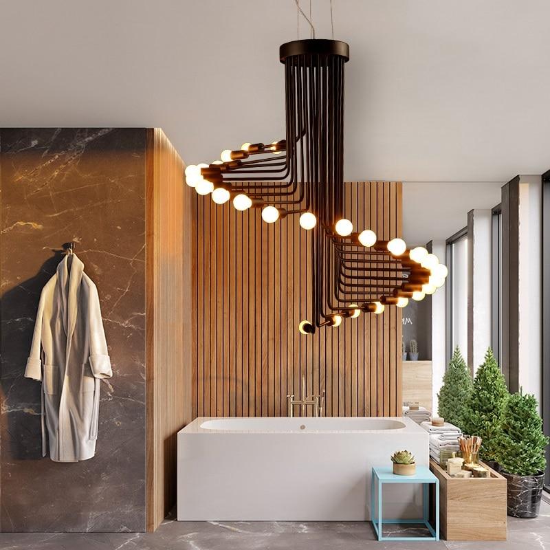 high ceiling spiral chandelier