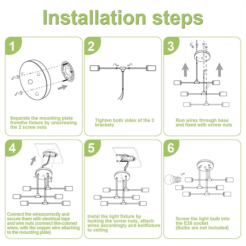 how to instal sputnik chandelier