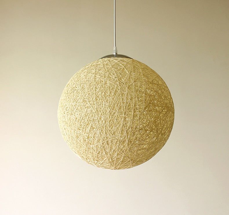 indoor rattan pendant light