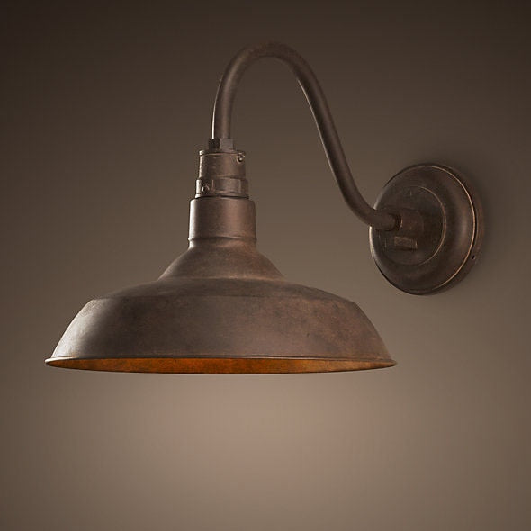 industrial outdoor light bronze color