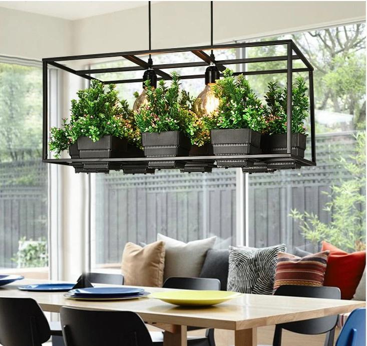 Iron Planter Chandeliers Lighting Homei