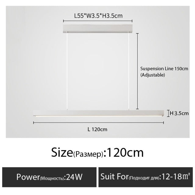 island linear pendant lighting