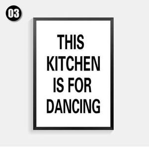 Kitchen Quote Canvas Wall Art - Lala Lamps Store