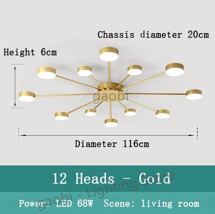 large gold brass sputnik chandelier