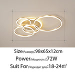 large gold led ring ceiling light