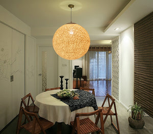 large rattan pendant light living room