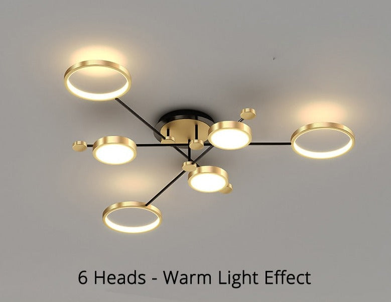 large sputnik chandelier gold