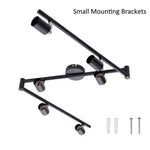 led track lighting heads black