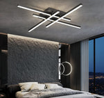 stylish flush mount chandelier with LED