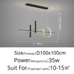 linear chandelier black​